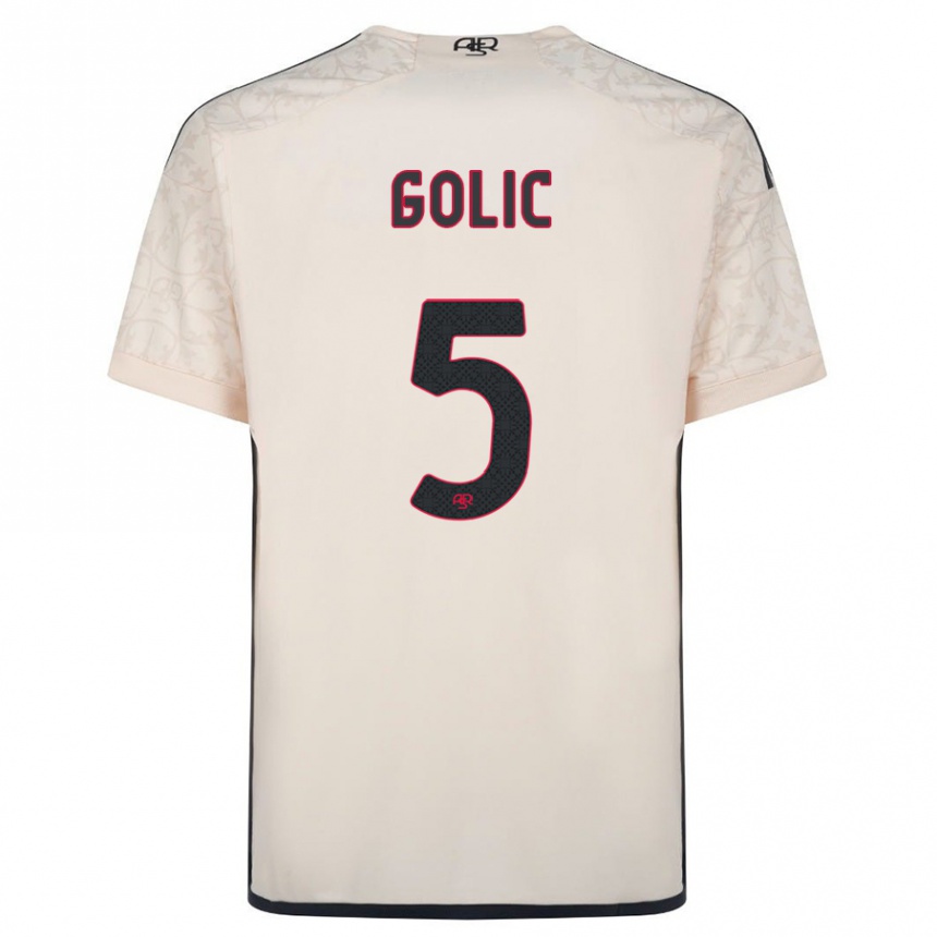 Niño Fútbol Camiseta Lovro Golic #5 Blanquecino 2ª Equipación 2023/24 México