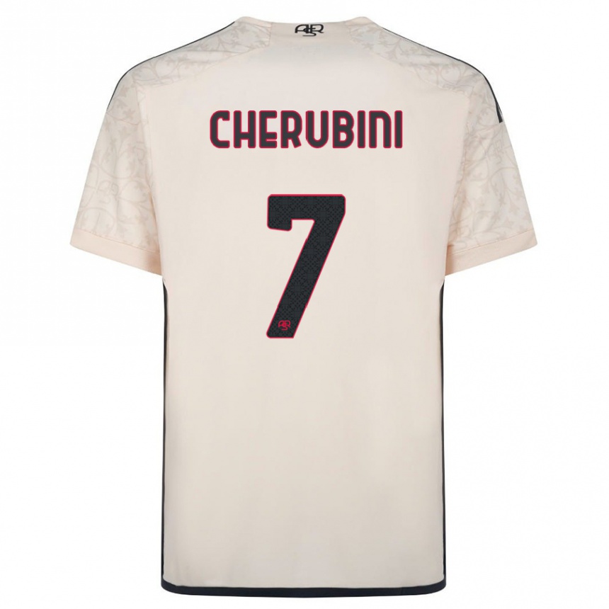 Niño Fútbol Camiseta Luigi Cherubini #7 Blanquecino 2ª Equipación 2023/24 México