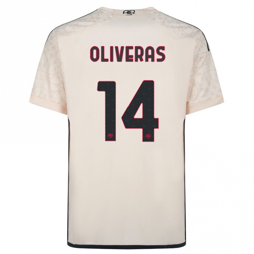 Niño Fútbol Camiseta Jan Oliveras #14 Blanquecino 2ª Equipación 2023/24 México