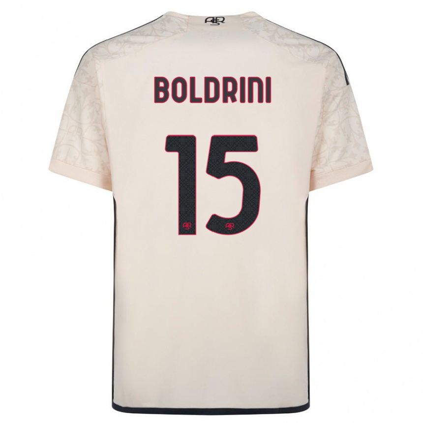 Niño Fútbol Camiseta Mattia Boldrini #15 Blanquecino 2ª Equipación 2023/24 México