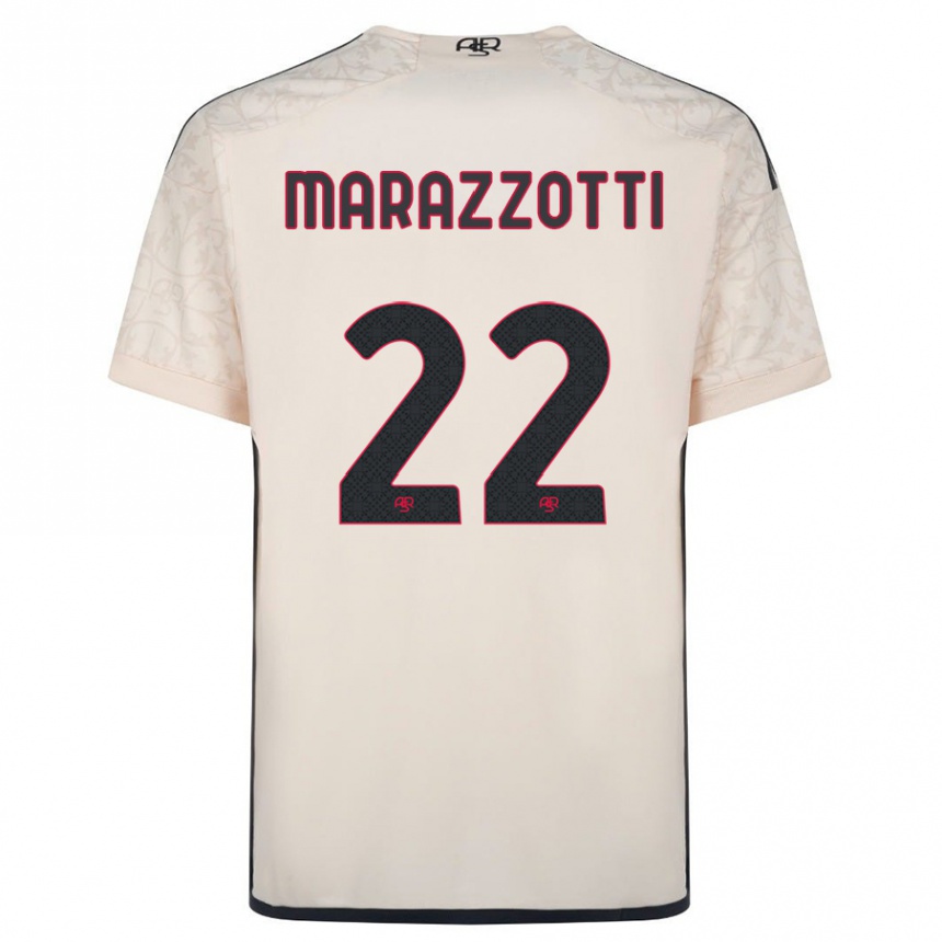 Niño Fútbol Camiseta Fabrizio Marazzotti #22 Blanquecino 2ª Equipación 2023/24 México