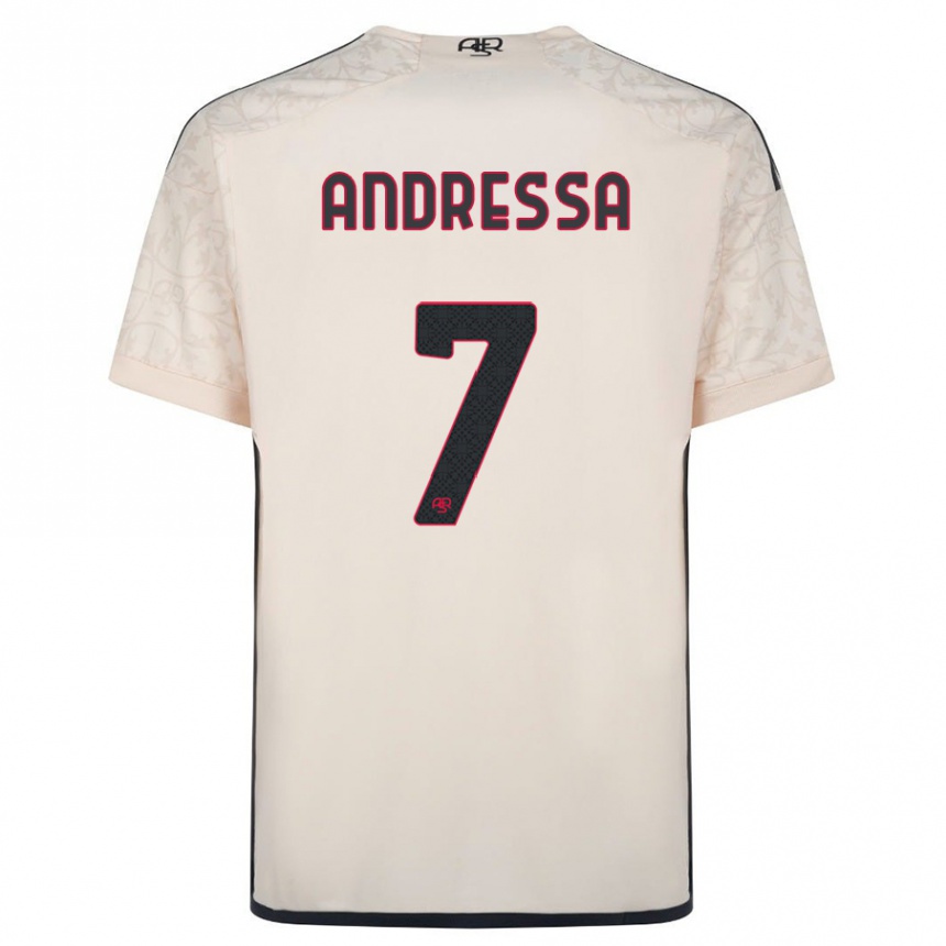 Niño Fútbol Camiseta Andressa #7 Blanquecino 2ª Equipación 2023/24 México