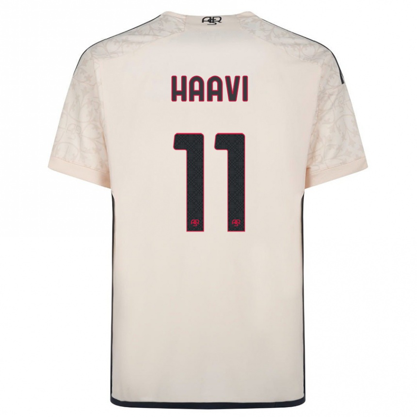 Niño Fútbol Camiseta Emilie Haavi #11 Blanquecino 2ª Equipación 2023/24 México