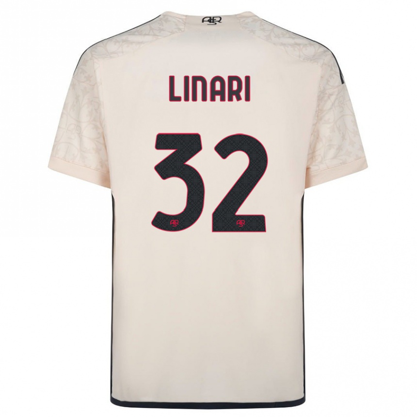 Niño Fútbol Camiseta Elena Linari #32 Blanquecino 2ª Equipación 2023/24 México