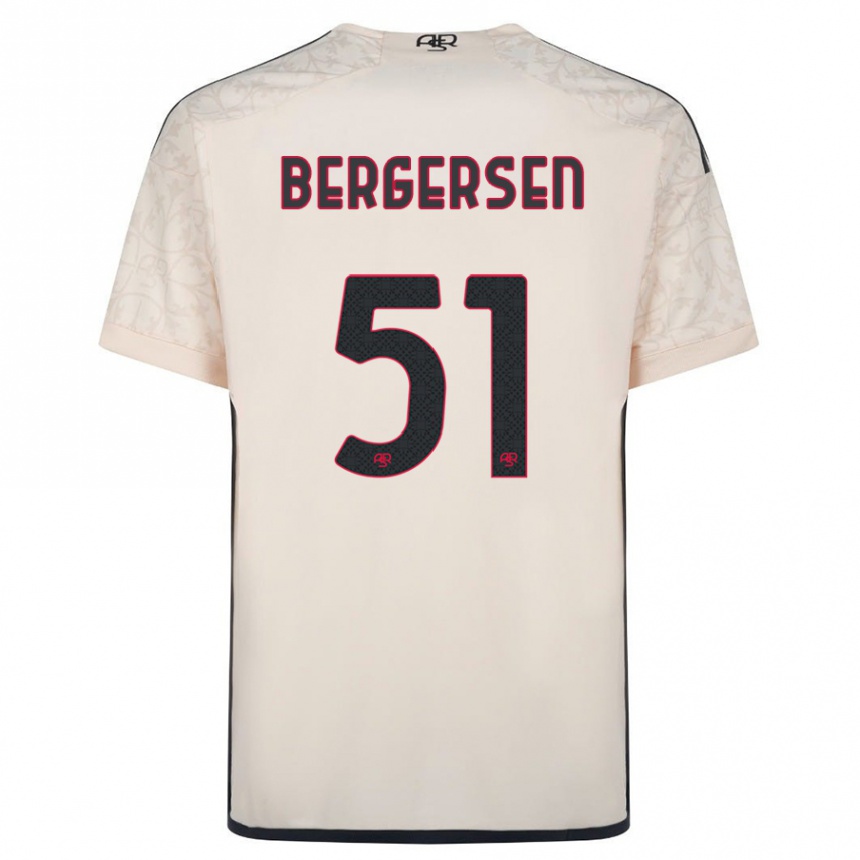 Niño Fútbol Camiseta Mina Bergersen #51 Blanquecino 2ª Equipación 2023/24 México