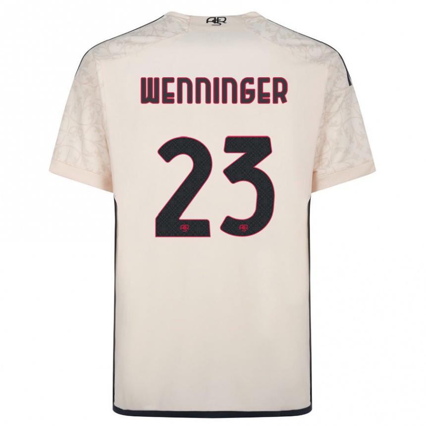 Niño Fútbol Camiseta Carina Wenninger #23 Blanquecino 2ª Equipación 2023/24 México