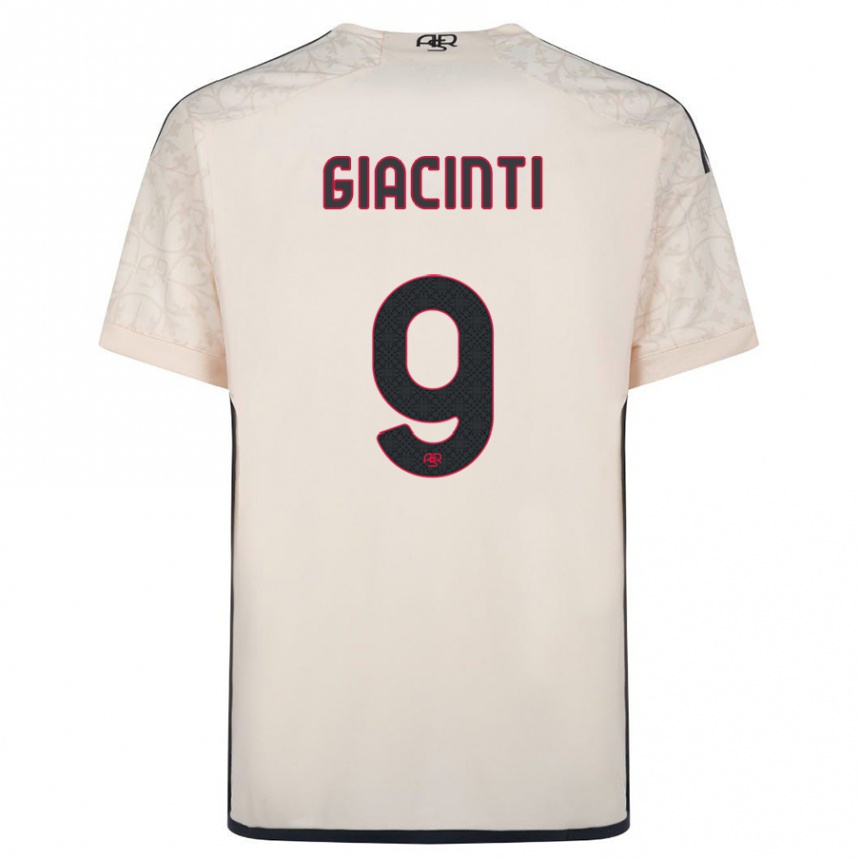 Niño Fútbol Camiseta Valentina Giacinti #9 Blanquecino 2ª Equipación 2023/24 México