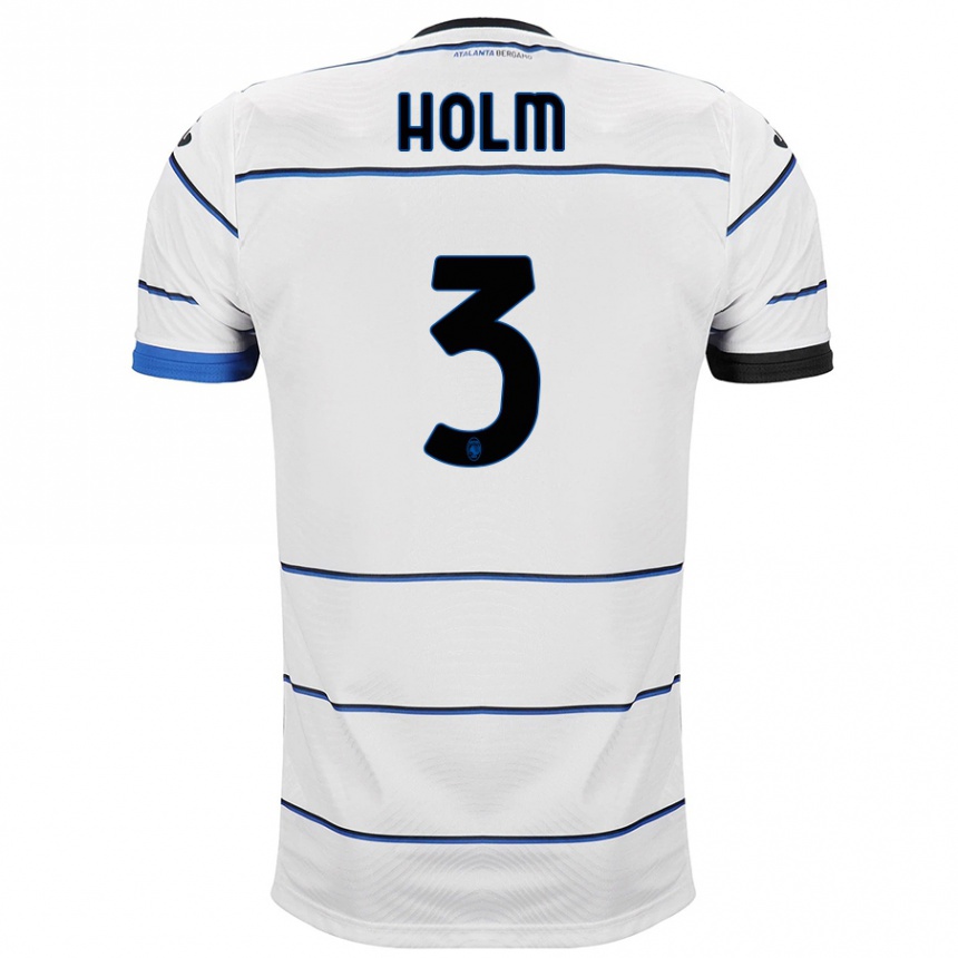 Niño Fútbol Camiseta Emil Holm #3 Blanco 2ª Equipación 2023/24 México