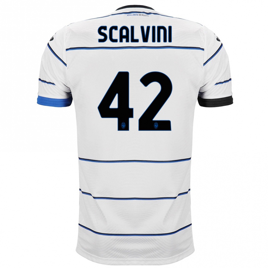 Niño Fútbol Camiseta Giorgio Scalvini #42 Blanco 2ª Equipación 2023/24 México