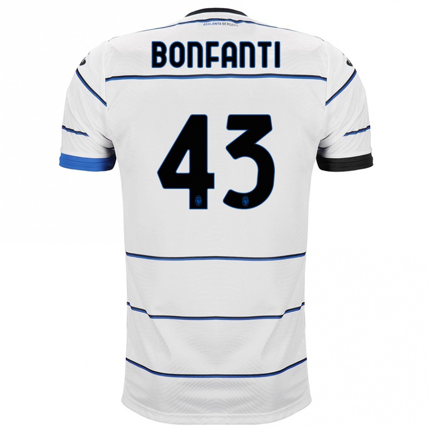 Niño Fútbol Camiseta Giovanni Bonfanti #43 Blanco 2ª Equipación 2023/24 México