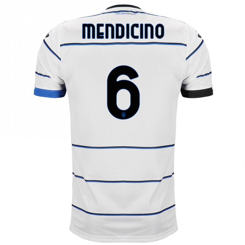 Niño Fútbol Camiseta Leonardo Mendicino #6 Blanco 2ª Equipación 2023/24 México