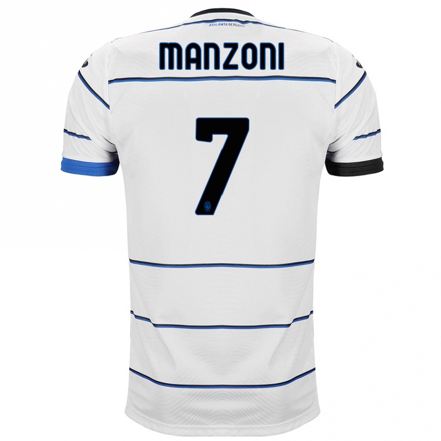 Niño Fútbol Camiseta Alberto Manzoni #7 Blanco 2ª Equipación 2023/24 México