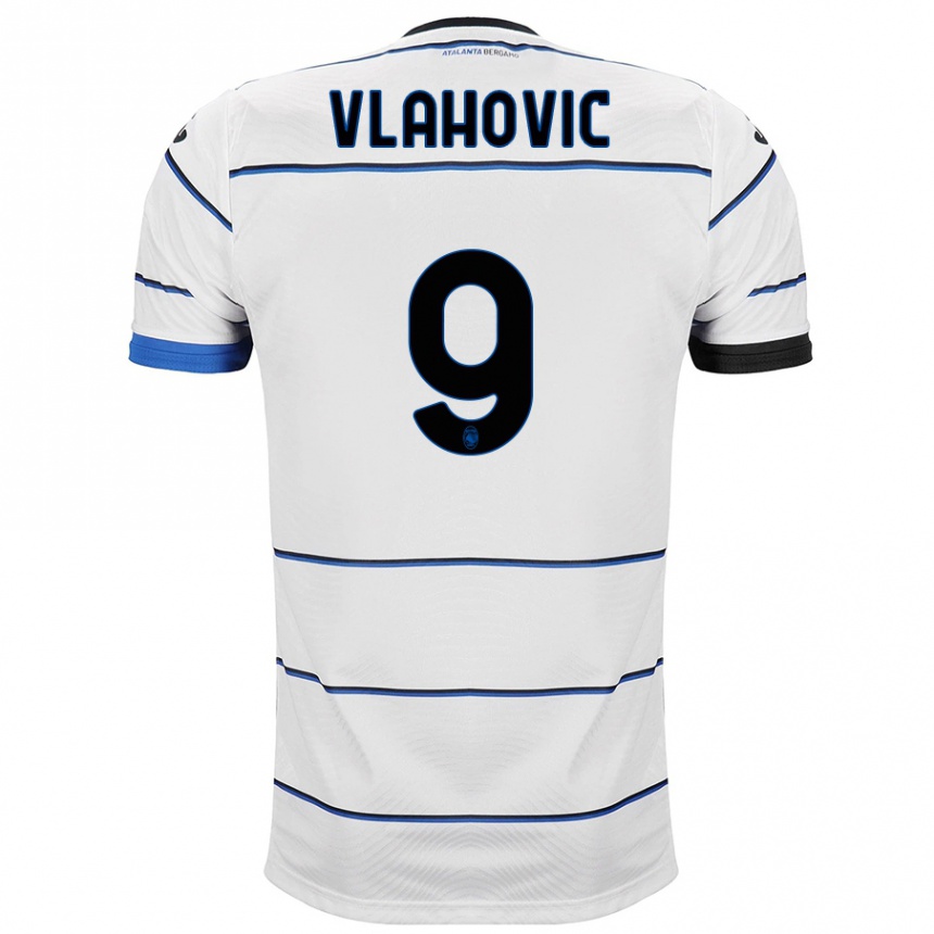 Niño Fútbol Camiseta Vanja Vlahovic #9 Blanco 2ª Equipación 2023/24 México