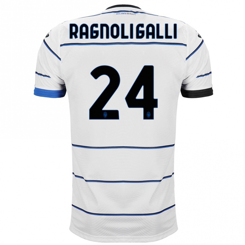 Niño Fútbol Camiseta Federico Ragnoli Galli #24 Blanco 2ª Equipación 2023/24 México