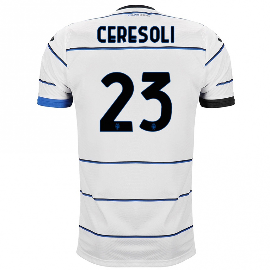 Niño Fútbol Camiseta Andrea Ceresoli #23 Blanco 2ª Equipación 2023/24 México