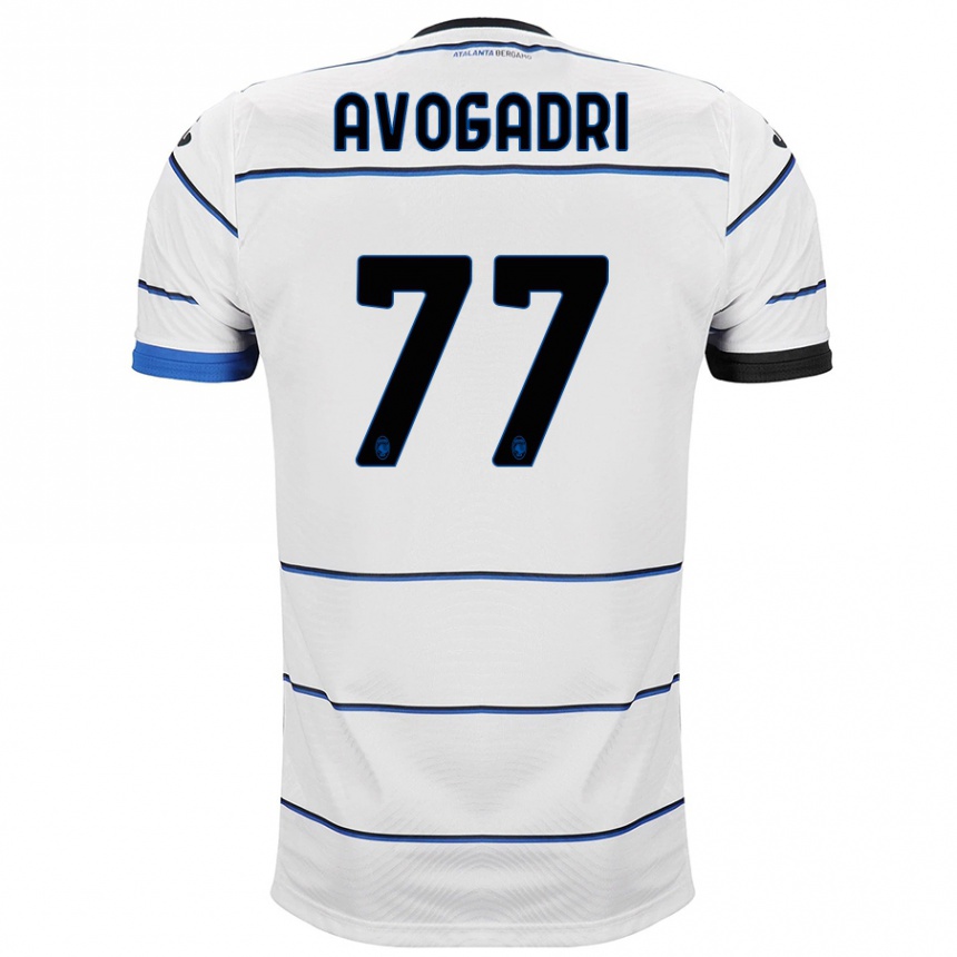 Niño Fútbol Camiseta Lorenzo Avogadri #77 Blanco 2ª Equipación 2023/24 México