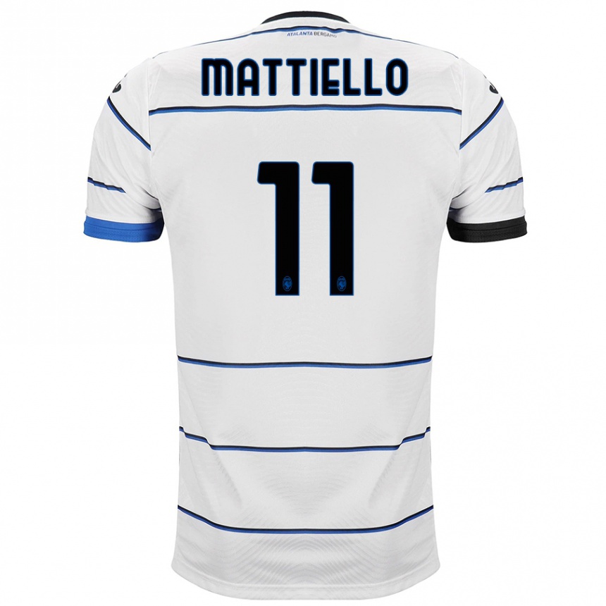 Niño Fútbol Camiseta Federico Mattiello #11 Blanco 2ª Equipación 2023/24 México