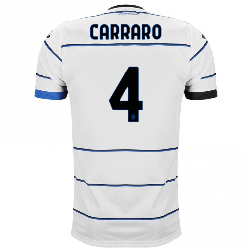 Niño Fútbol Camiseta Marco Carraro #4 Blanco 2ª Equipación 2023/24 México