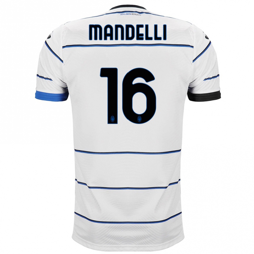 Niño Fútbol Camiseta Giulia Mandelli #16 Blanco 2ª Equipación 2023/24 México