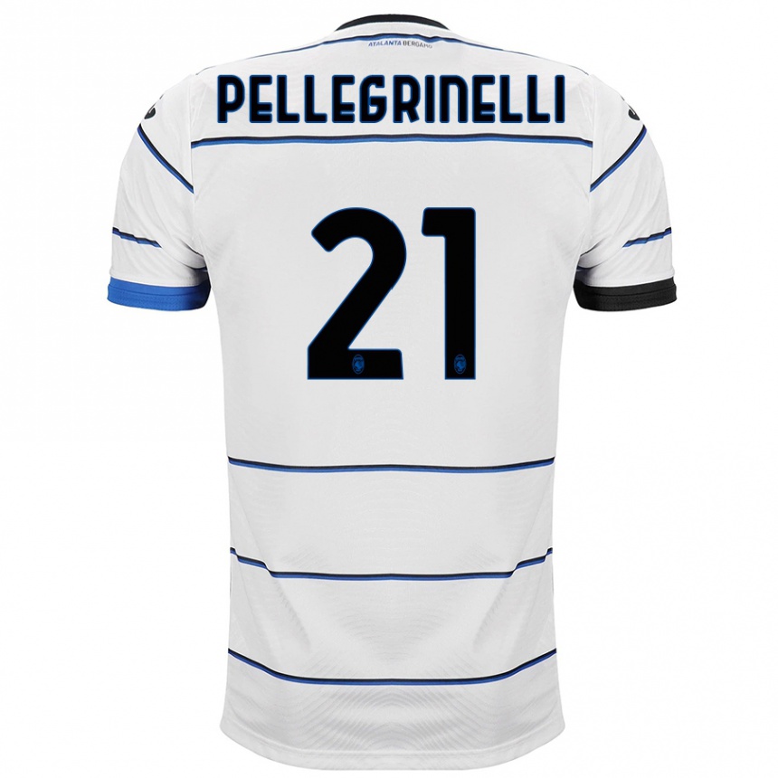 Niño Fútbol Camiseta Giorgia Pellegrinelli #21 Blanco 2ª Equipación 2023/24 México