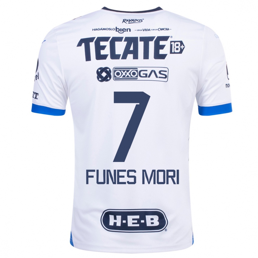 Niño Fútbol Camiseta Rogelio Funes Mori #7 Blanco 2ª Equipación 2023/24 México