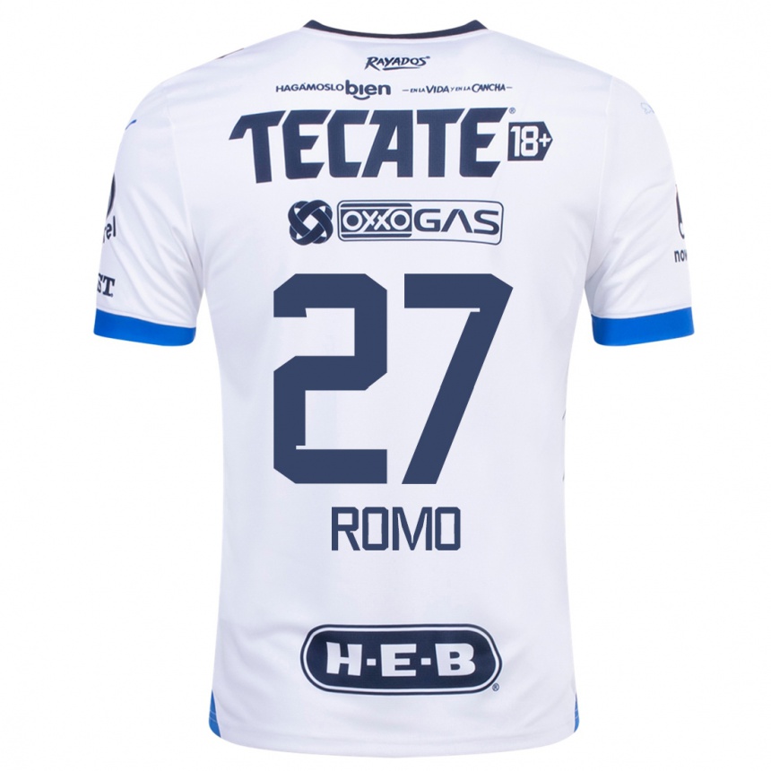 Niño Fútbol Camiseta Luis Romo #27 Blanco 2ª Equipación 2023/24 México