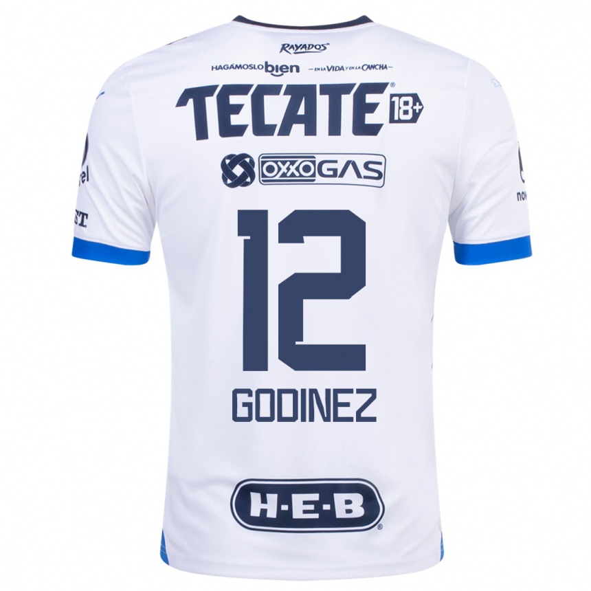 Niño Fútbol Camiseta Alejandria Godinez #12 Blanco 2ª Equipación 2023/24 México