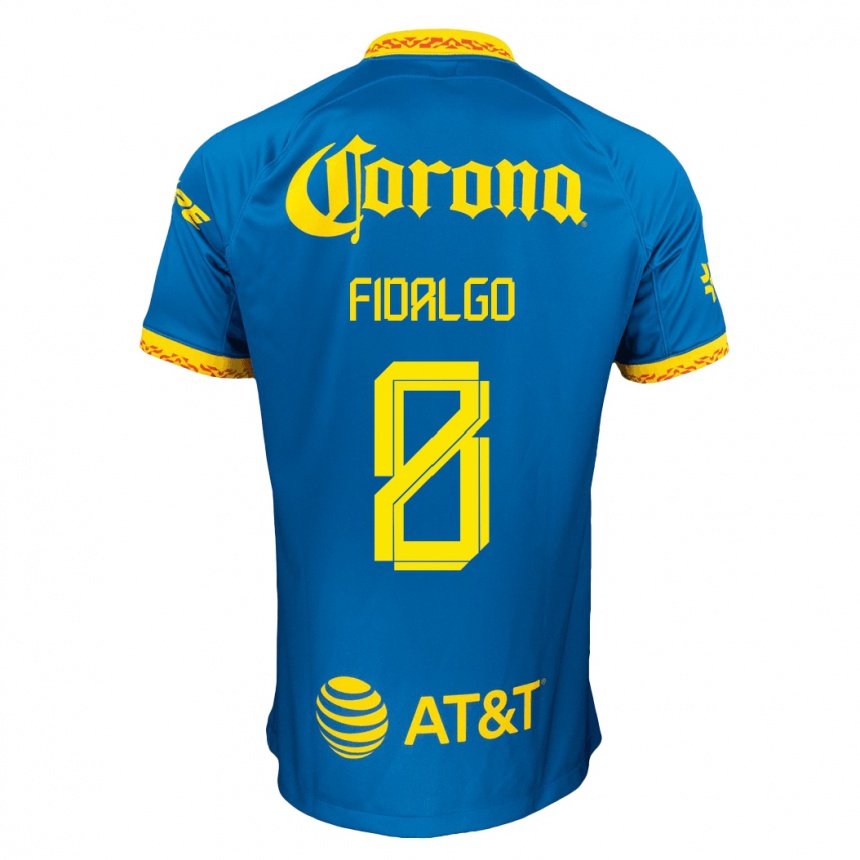 Niño Fútbol Camiseta Álvaro Fidalgo #8 Azul 2ª Equipación 2023/24 México