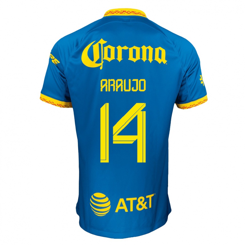 Niño Fútbol Camiseta Néstor Araújo #14 Azul 2ª Equipación 2023/24 México