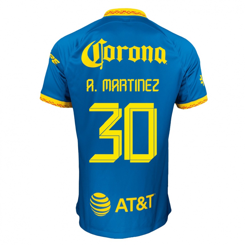 Niño Fútbol Camiseta Arturo Martínez #30 Azul 2ª Equipación 2023/24 México
