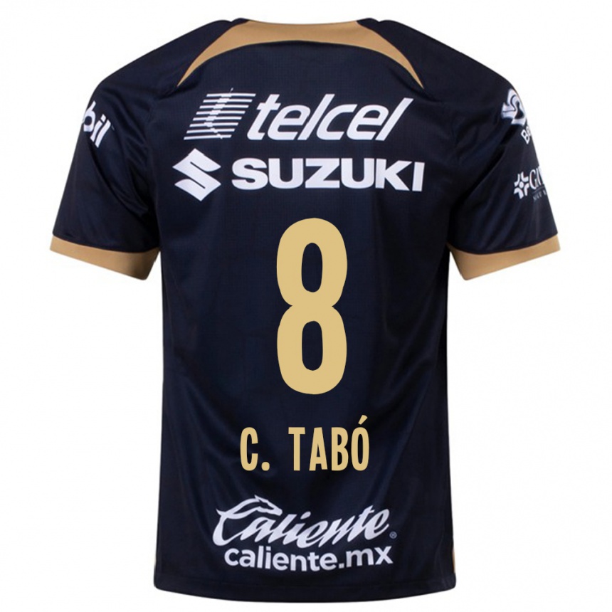 Niño Fútbol Camiseta Christian Tabó #8 Azul Oscuro 2ª Equipación 2023/24 México