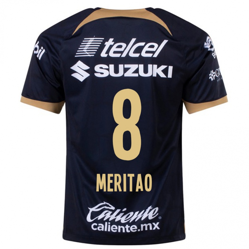 Niño Fútbol Camiseta Higor Meritao #8 Azul Oscuro 2ª Equipación 2023/24 México