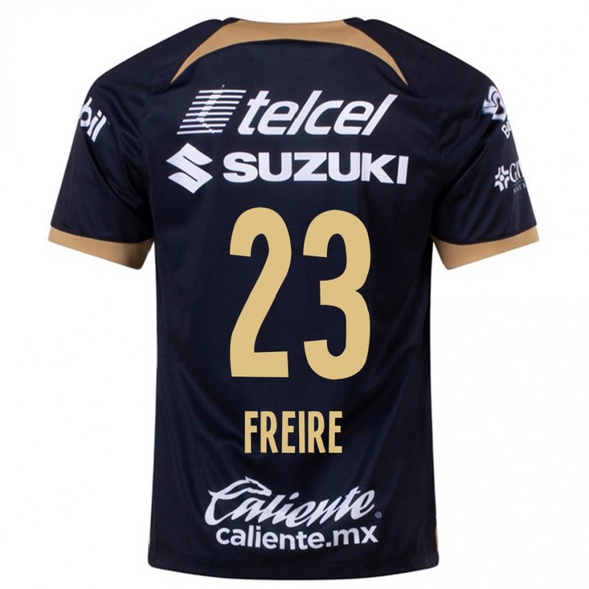 Niño Fútbol Camiseta Nicolas Freire #23 Azul Oscuro 2ª Equipación 2023/24 México