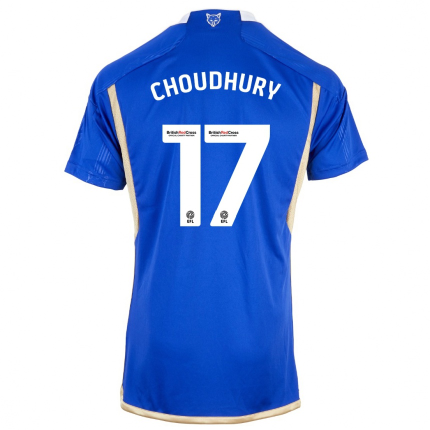 Hombre Fútbol Camiseta Hamza Choudhury #17 Azul Real 1ª Equipación 2023/24 México