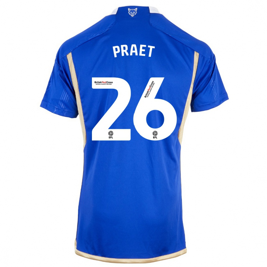 Hombre Fútbol Camiseta Dennis Praet #26 Azul Real 1ª Equipación 2023/24 México