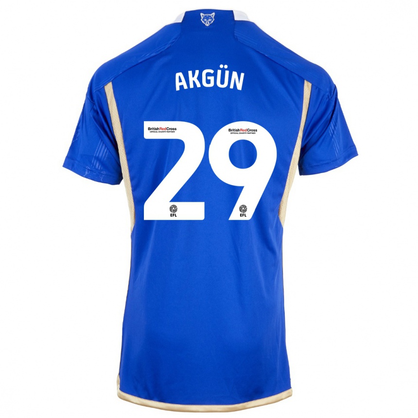 Hombre Fútbol Camiseta Yunus Akgün #29 Azul Real 1ª Equipación 2023/24 México