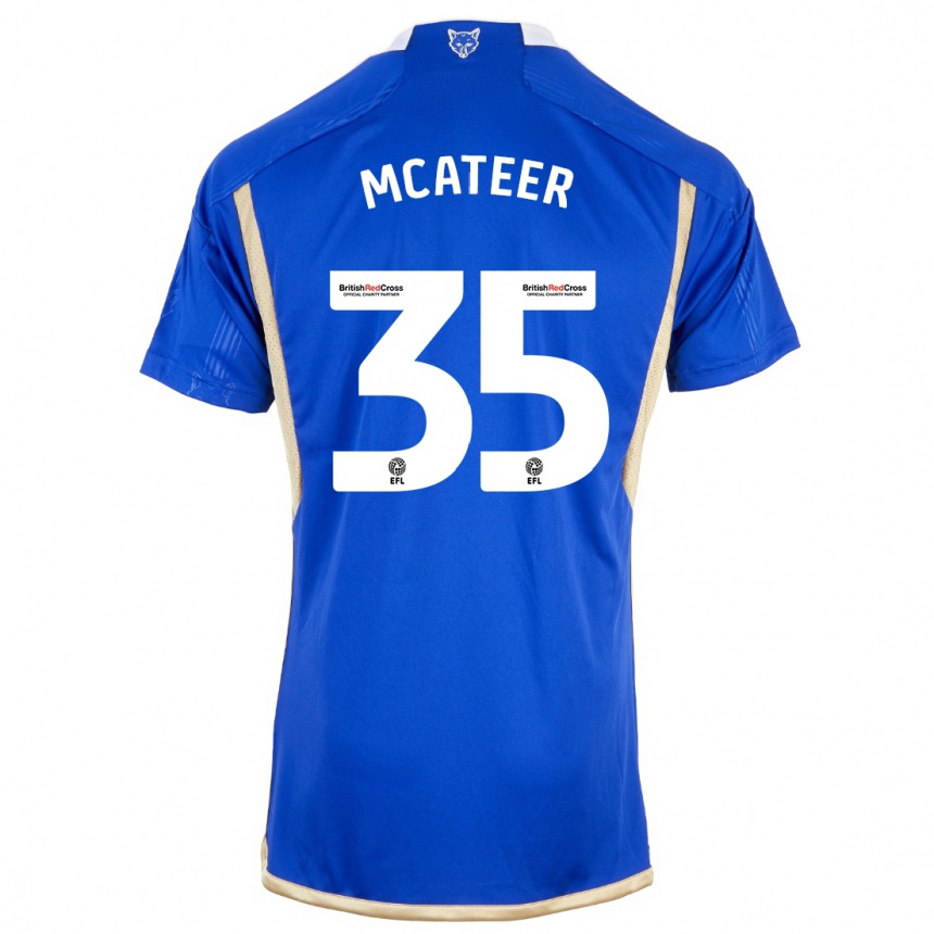 Hombre Fútbol Camiseta Kasey Mcateer #35 Azul Real 1ª Equipación 2023/24 México