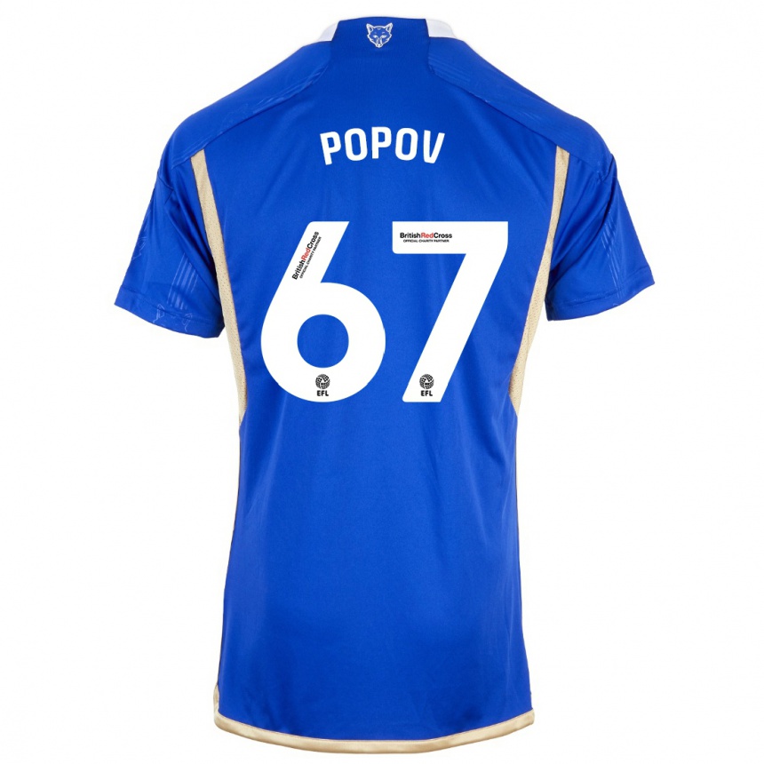Hombre Fútbol Camiseta Chris Popov #67 Azul Real 1ª Equipación 2023/24 México