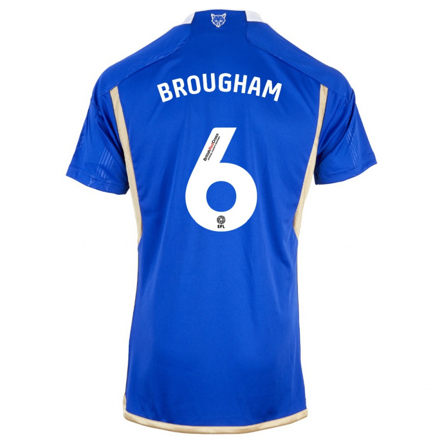 Hombre Fútbol Camiseta Georgia Brougham #6 Azul Real 1ª Equipación 2023/24 México