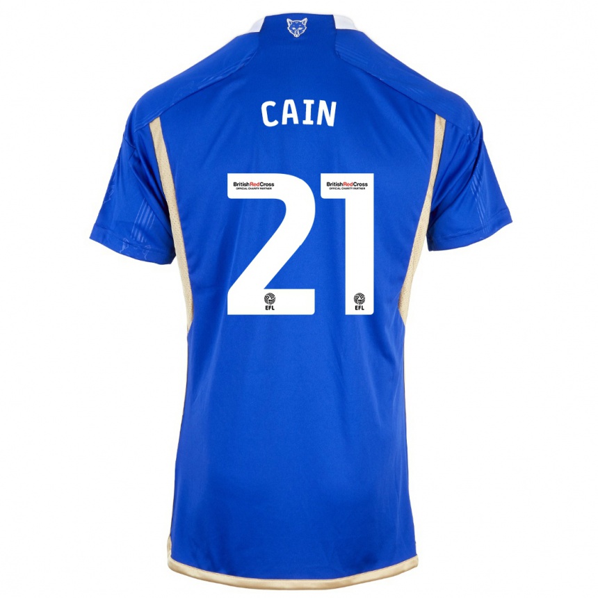 Hombre Fútbol Camiseta Hannah Cain #21 Azul Real 1ª Equipación 2023/24 México