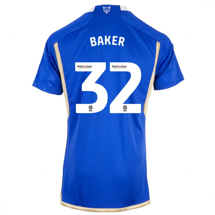 Hombre Fútbol Camiseta Ava Baker #32 Azul Real 1ª Equipación 2023/24 México