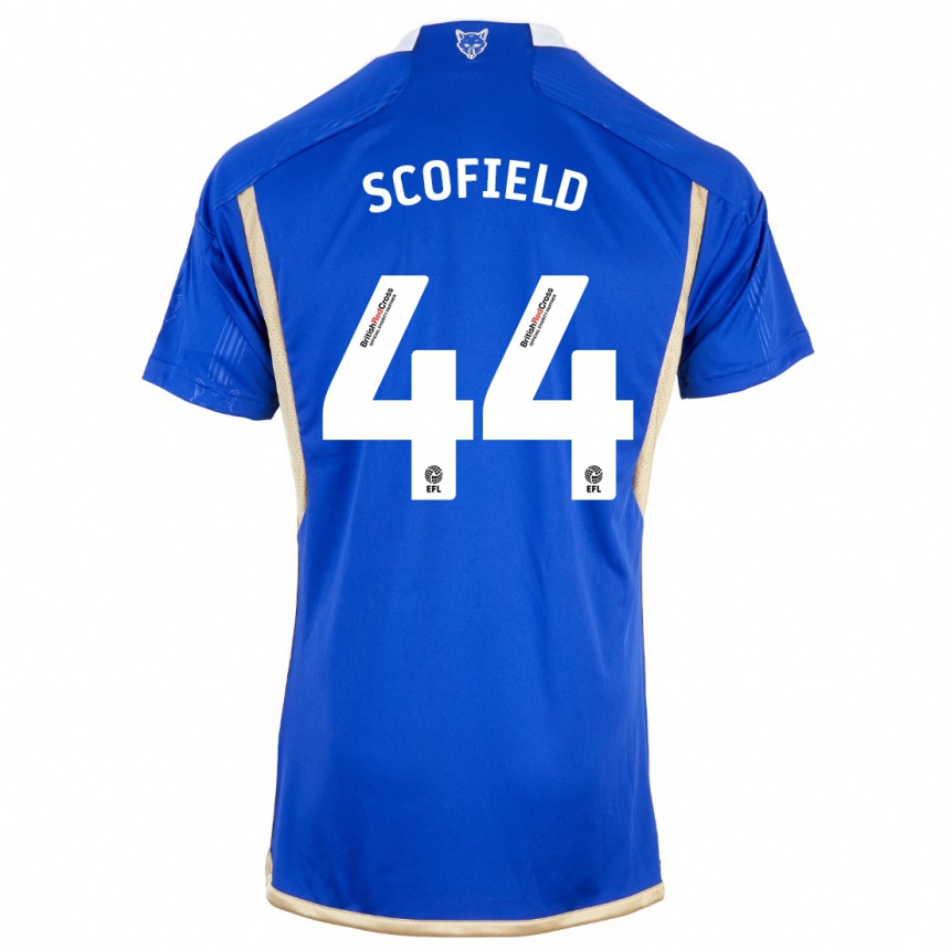 Hombre Fútbol Camiseta Connie Scofield #44 Azul Real 1ª Equipación 2023/24 México