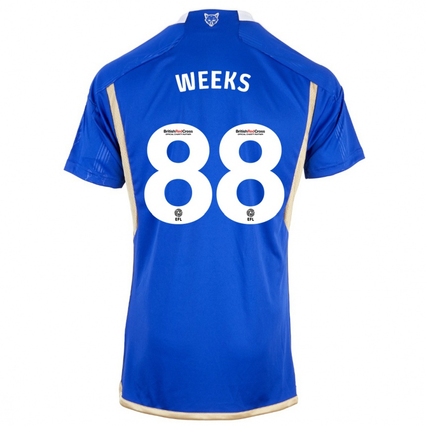 Hombre Fútbol Camiseta Tyler Weeks #88 Azul Real 1ª Equipación 2023/24 México