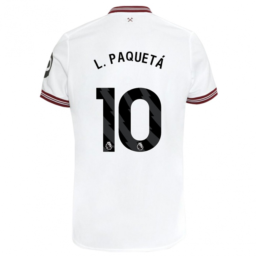 Hombre Fútbol Camiseta Lucas Paqueta #10 Blanco 2ª Equipación 2023/24 México