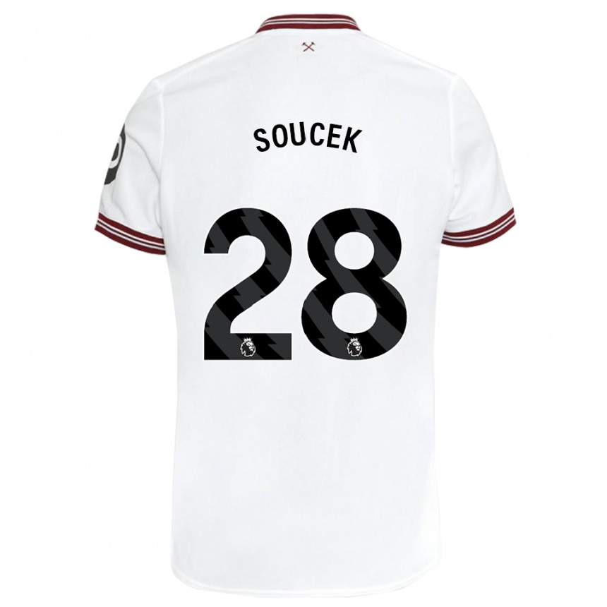 Hombre Fútbol Camiseta Tomas Soucek #28 Blanco 2ª Equipación 2023/24 México