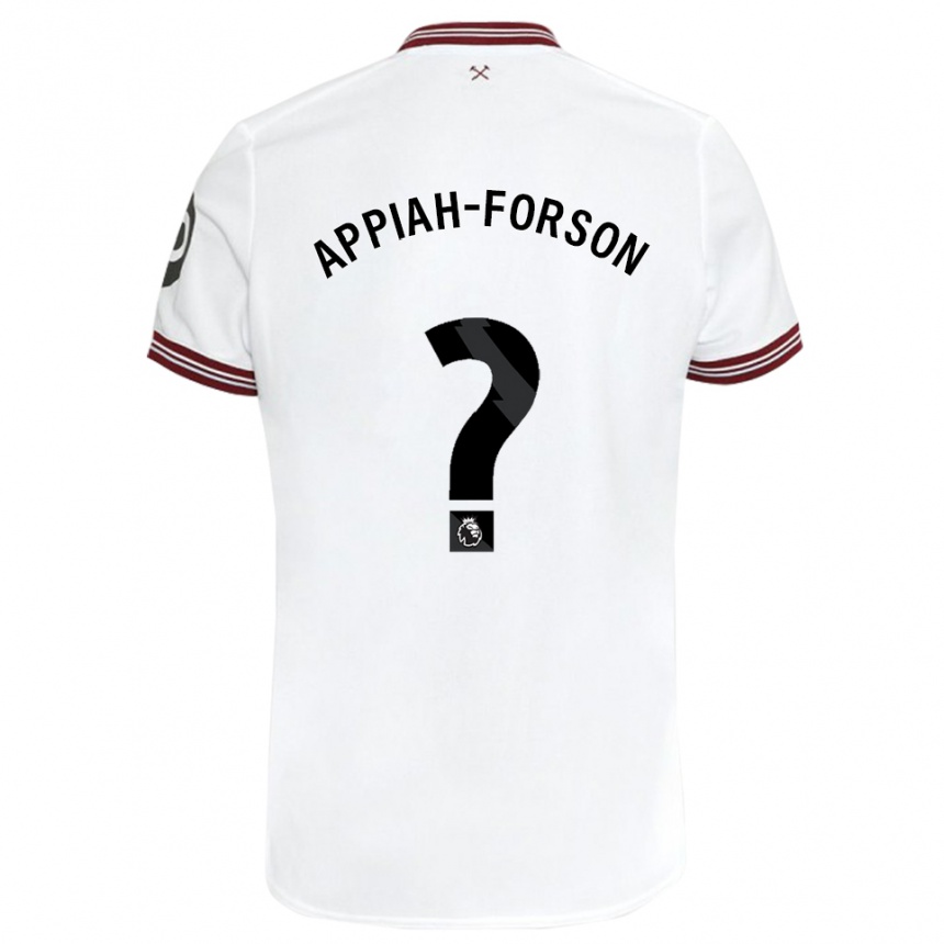 Hombre Fútbol Camiseta Keenan Appiah-Forson #0 Blanco 2ª Equipación 2023/24 México