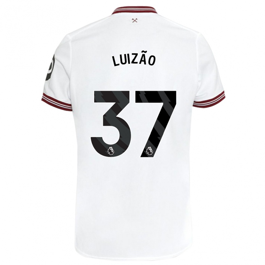 Hombre Fútbol Camiseta Luizão #37 Blanco 2ª Equipación 2023/24 México