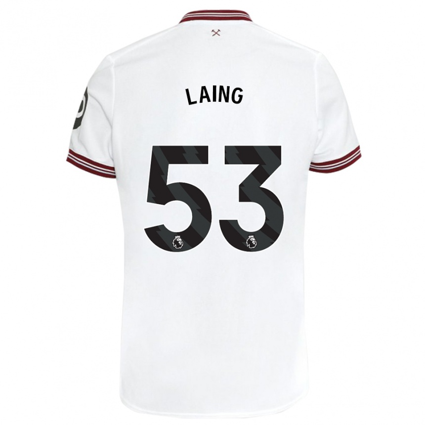 Hombre Fútbol Camiseta Levi Laing #53 Blanco 2ª Equipación 2023/24 México