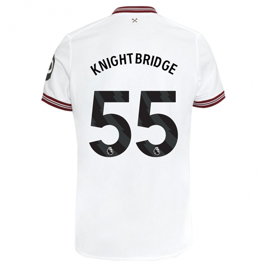 Hombre Fútbol Camiseta Jacob Knightbridge #55 Blanco 2ª Equipación 2023/24 México