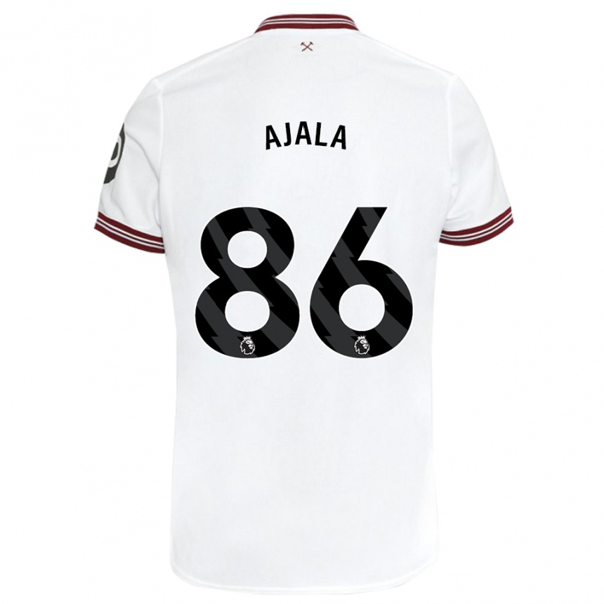 Hombre Fútbol Camiseta Joshua Ajala #86 Blanco 2ª Equipación 2023/24 México